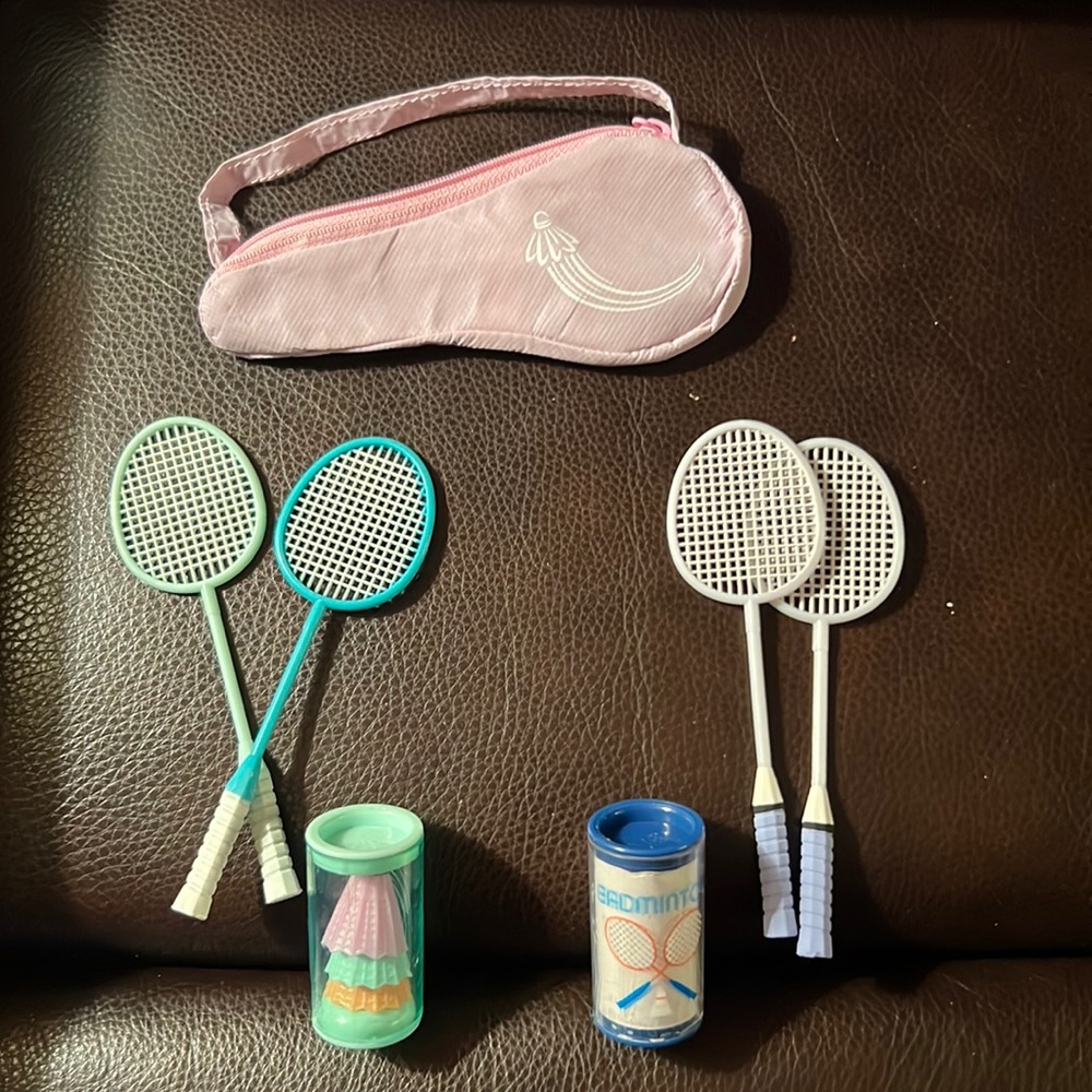 Bundle of 2 Generation badminton sets for 18 inch dolls.